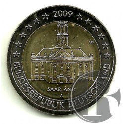 Alemania. 2009(A). 2 Euro (SC) Saarland