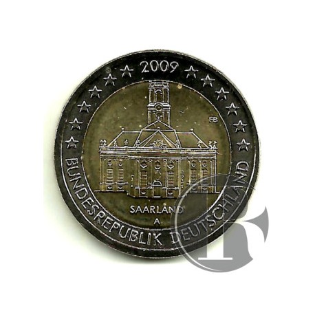 Alemania. 2009(A). 2 Euro (SC) Saarland