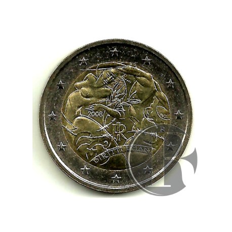 Italia. 2008. 2 Euro (SC) Derechos Humanos