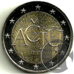 Lituania. 2015. 2 Euro (SC) Idioma Lituanio