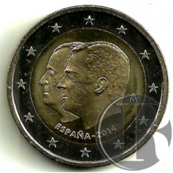 España. 2014. 2 Euro (SC) Juan Carlos I y Felipe VI