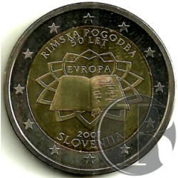 Eslovenia. 2007. 2 Euro (SC) Tratado de Roma