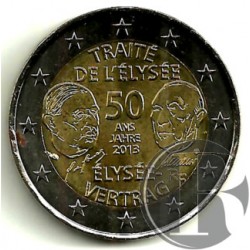 Francia. 2013. 2 Euro (SC) Tratado del Eliseo