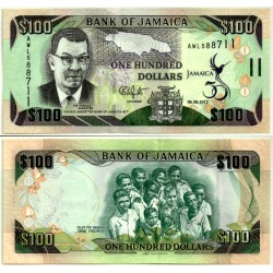 (90) Jamaica. 2012. 100 Dollars (SC)