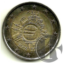 Belgica. 2012. 2 Euro (SC) X Aniversario del Euro