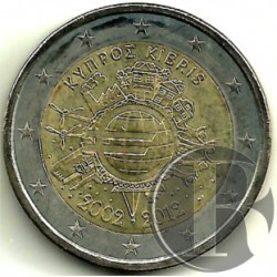 Chipre. 2012. 2 Euro (SC) X Aniversario del Euro