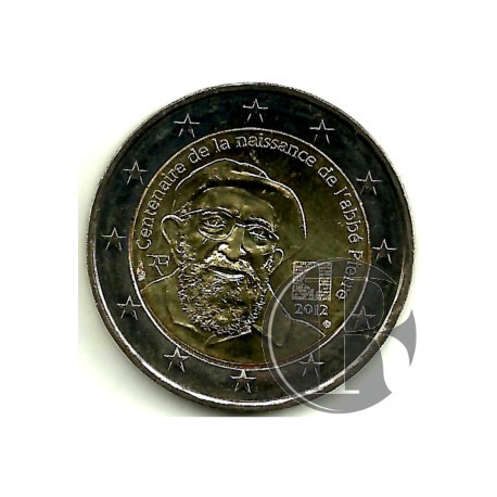 Francia. 2012. 2 Euro (SC) Abbe Pierre