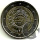 Italia. 2012. 2 Euro (SC) X Aniversario del Euro