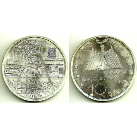 Alemania. 2003(F). 10 Euro (SC) (Plata)