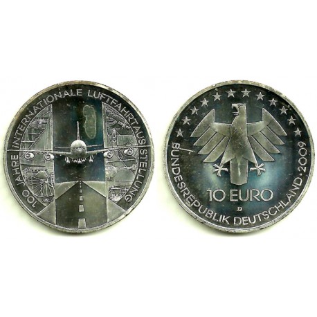 Alemania. 2009(D). 10 Euro (SC) (Plata)