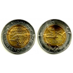 Finlandia. 2007. 5 Euro (SC)