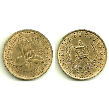 (283) Guatemala. 2001. 50 Centavos (MBC)