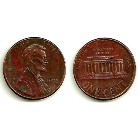 (201) Estados Unidos de América. 1998. 1 Cent (BC)