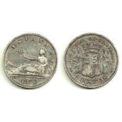 1870*(18-74) 2 Pesetas (BC)