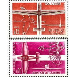 (1034-1035) Francia. 1962. Serie Completa. Deportes Aviación (Nuevo)