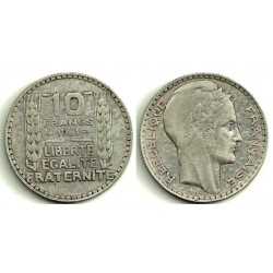 (878) Francia. 1931. 10 Francs (MBC) (Plata)