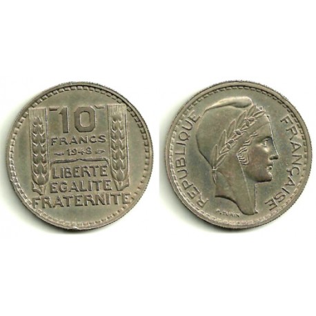 (909.1) Francia. 1948. 10 Francs (MBC)