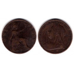 (790) Gran Bretaña. 1900. 1 Penny (RC+)