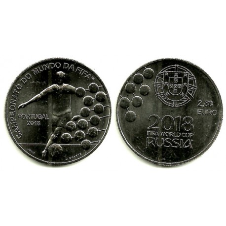 Portugal. 2018. 2,50 Euro (SC) Mundial Rusia