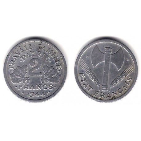 (904.1) Francia. 1944. 2 Francs (MBC-)