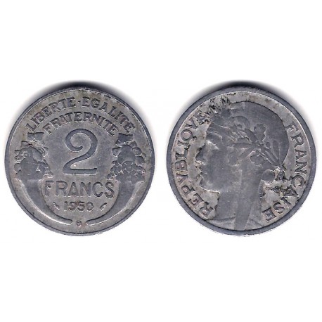 (886a.2) Francia. 1950(B). 2 Francs (BC+)