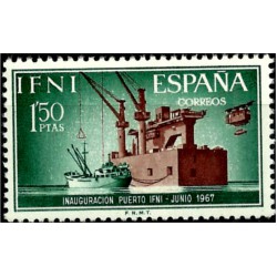 Sidi Ifni. 1967. 1,50 Pesetas. Inauguración Puerto Ifni (Nuevo)