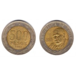 (235) Chile. 2002. 500 Pesos (BC)