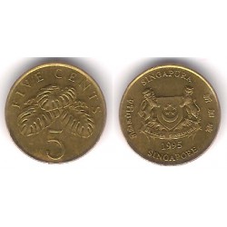 (99) Singapur. 1995. 5 Cents (SC)