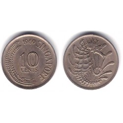 (3) Singapur. 1969. 10 Cents (MBC)