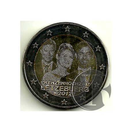 Luxemburgo. 2012. 2 Euro (SC) Boda Real