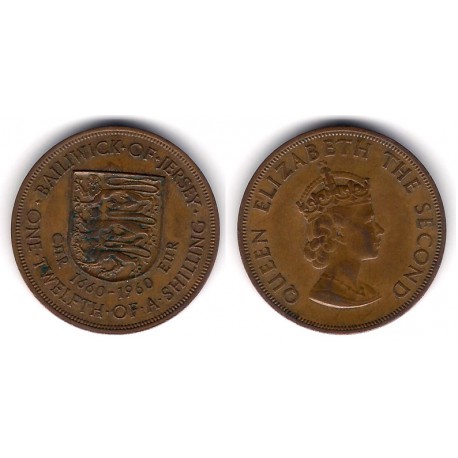 (23) Jersey. 1960. 1/12 Shilling (MBC)