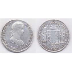 Fernando VII. 1821. 8 Reales (MBC) (Plata) Ceca de Guatemala RM