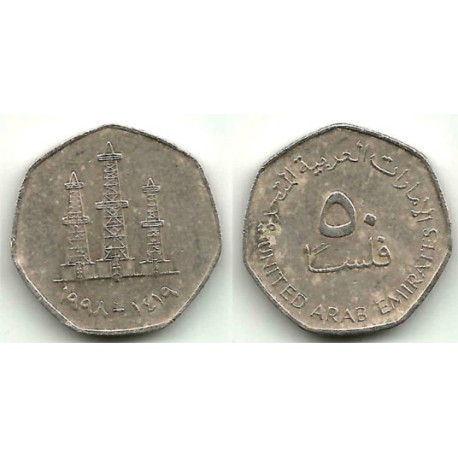 (16) Emiratos Árabes Unidos. 1998. 50 Fils (MBC)