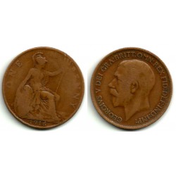 (810) Gran Bretaña. 1916. 1 Penny (BC)