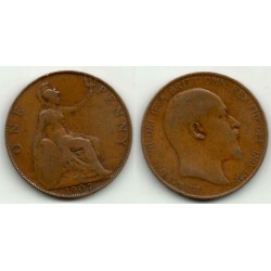 (794.2) Gran Bretaña. 1907. 1 Penny (BC)