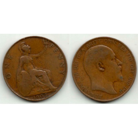 (794.2) Gran Bretaña. 1907. 1 Penny (BC)