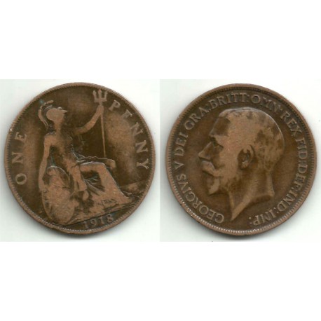 (810) Gran Bretaña. 1918. 1 Penny (BC)