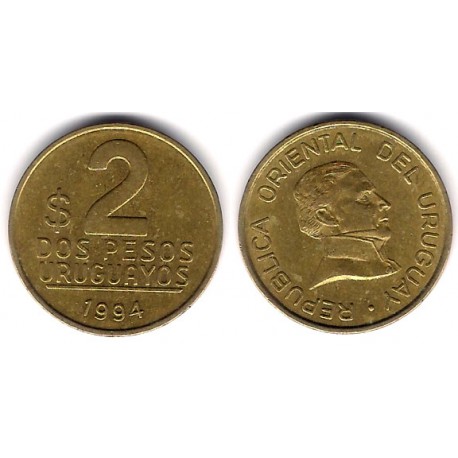 (104.1) Uruguay. 1994. 2 Pesos (MBC+)