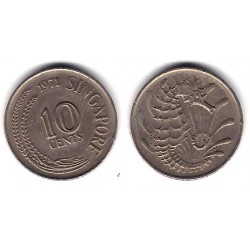 (3) Singapur. 1971. 10 Cents (MBC)