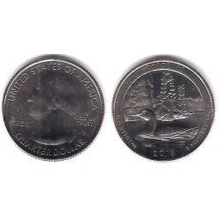 Estados Unidos de América. 2018(D). Quarter Dollar (SC) Voyageurs