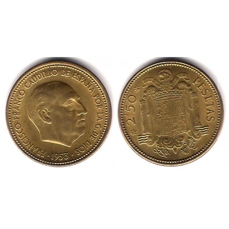 Estado Español. 1953*(19-54). 2½ Pesetas (SC)