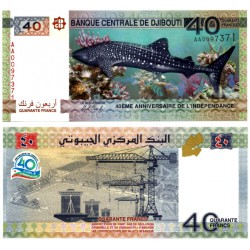 (46) Djibouti. 2017. 40 Francs (SC)