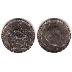 Estado Español. 1957*(61). 5 Pesetas (MBC)