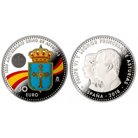 España. 2018. 30 Euro (SC) (Plata)