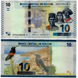 Bolivia. 2018. 10 Bolivianos (SC)