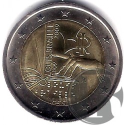 Italia. 2009. 2 Euro (SC) Louis Braille