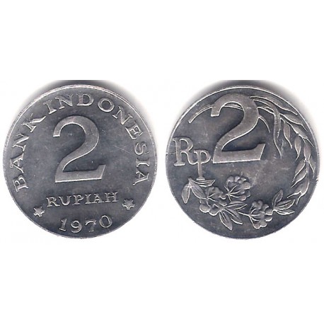 (21) Indonesia. 1970. 2 Rupiah (EBC)