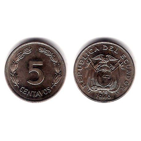 (75b) Ecuador. 1946. 5 Centavos (SC)