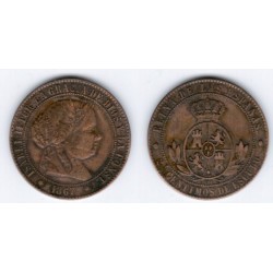 [1867] 2.5 Céntimos de Escudo (MBC)