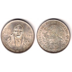 (483.1) Estados Unidos de América. 1977. 100 Pesos (EBC) (Plata)